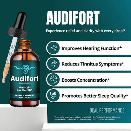 Audifort liquid hearing supplement drops